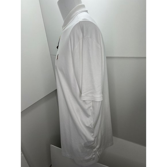 Polo Ralph Lauren Men Polo Shirt White Short Sleeve XXL 2XL New NWT**Defect** - Picture 2 of 7
